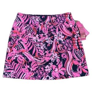 Lilly Pulitzer Size 16 Monica Skort in Flirty Fins and Feathers Pattern
